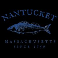Retro Nantucket Massachusetts Fishing Sustainable Bucket Hat