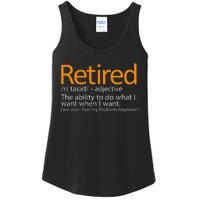 Retired Not My Problem Anymore Retired Definition Ladies Essential Tank