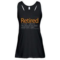 Retired Not My Problem Anymore Retired Definition Ladies Essential Flowy Tank