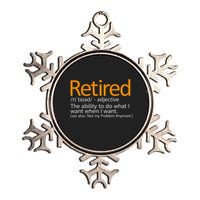 Retired Not My Problem Anymore Retired Definition Metallic Star Ornament