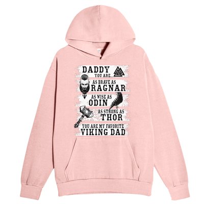 Retro Norse Mythology & Viking Saying Best Viking Daddy Urban Pullover Hoodie