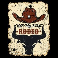 retro not my first rodeo  rodeo western country cowboy  Hoodie