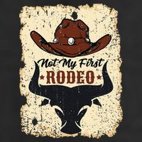 retro not my first rodeo  rodeo western country cowboy  Beanie