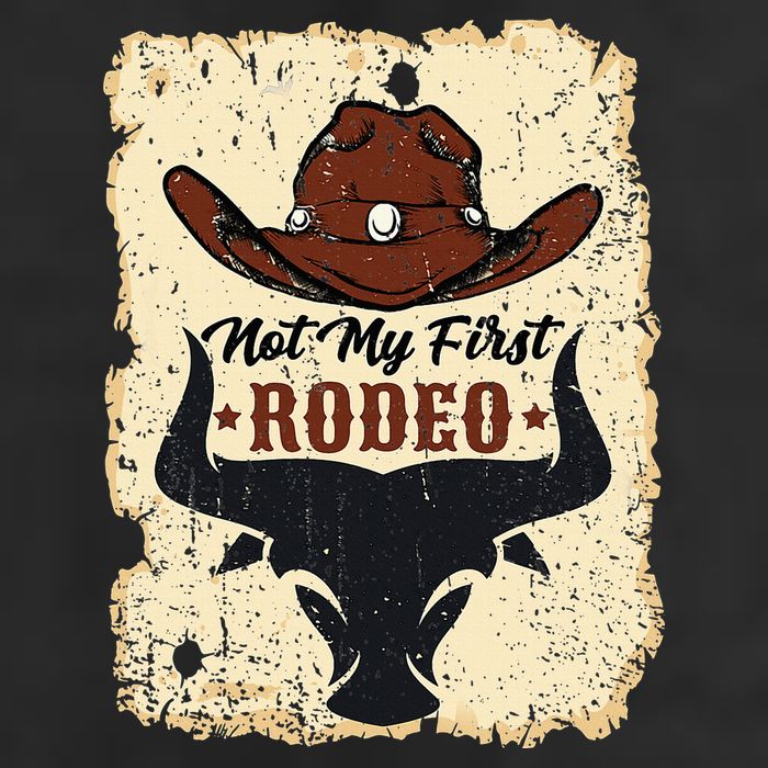 retro not my first rodeo  rodeo western country cowboy  Beanie