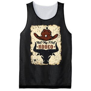 retro not my first rodeo  rodeo western country cowboy  Mesh Reversible Basketball Jersey Tank