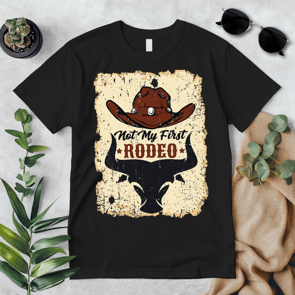 retro not my first rodeo  rodeo western country cowboy  Premium T-Shirt