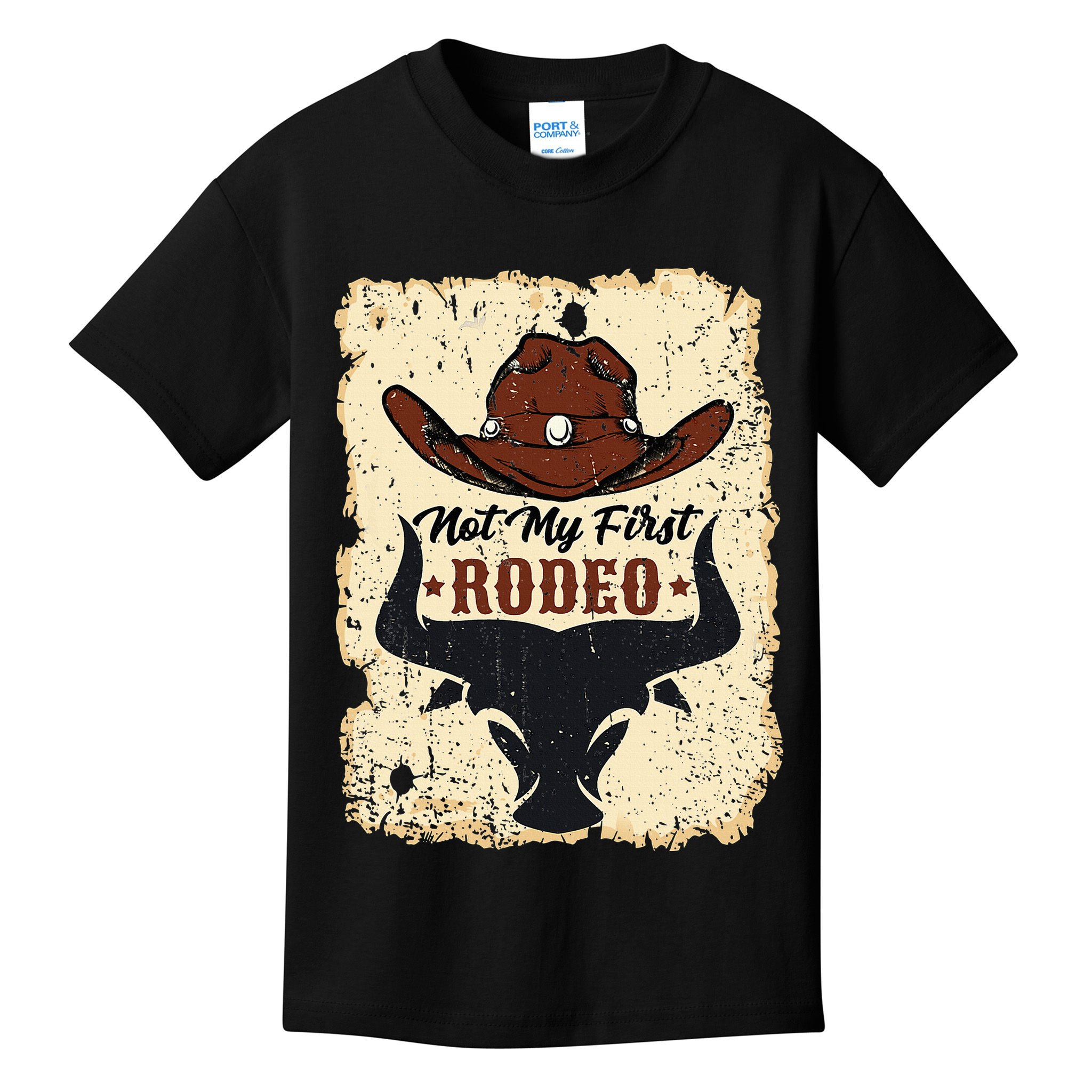 retro not my first rodeo  rodeo western country cowboy  Kids T-Shirt