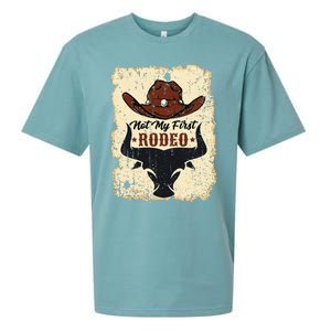 retro not my first rodeo  rodeo western country cowboy  Sueded Cloud Jersey T-Shirt