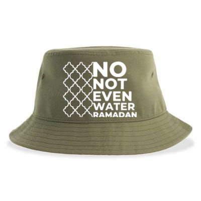 Ramadan No Not Even Water Gift For Ramadan Mubarak Sustainable Bucket Hat