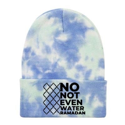 Ramadan No Not Even Water Gift For Ramadan Mubarak Tie Dye 12in Knit Beanie