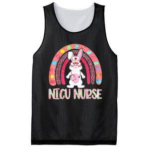 Rainbow NICU Nurse Easter Nurse Floral Bunny Mesh Reversible Basketball Jersey Tank