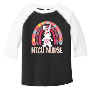 Rainbow NICU Nurse Easter Nurse Floral Bunny Toddler Fine Jersey T-Shirt