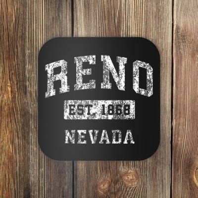 Reno Nevada Nv Vintage Established Sports Coaster