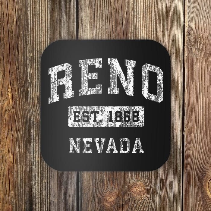 Reno Nevada Nv Vintage Established Sports Coaster