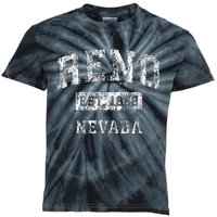 Reno Nevada Nv Vintage Established Sports Kids Tie-Dye T-Shirt