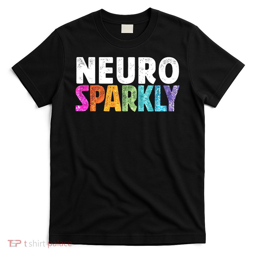Retro Neurodivergent Neuro Sparkly Autism Spectrum ADHD T-Shirt