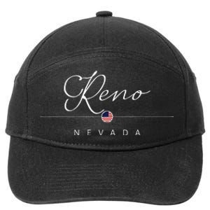 Reno Nevada NV On Reno 7-Panel Snapback Hat