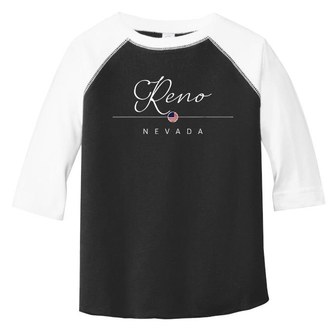Reno Nevada NV On Reno Toddler Fine Jersey T-Shirt