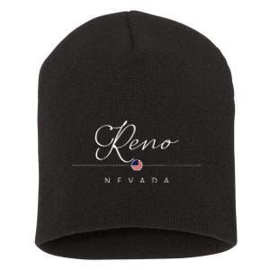 Reno Nevada NV On Reno Short Acrylic Beanie