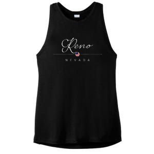 Reno Nevada Nv On Reno Ladies PosiCharge Tri-Blend Wicking Tank