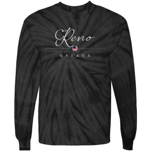 Reno Nevada Nv On Reno Tie-Dye Long Sleeve Shirt