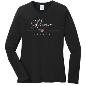 Reno Nevada Nv On Reno Ladies Long Sleeve Shirt