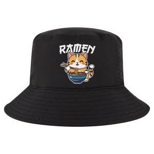 Ramen Noodle Neko Cat Japanese Kawaii Manga Anime Gift Cool Comfort Performance Bucket Hat