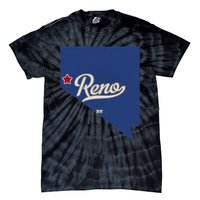 Reno Nevada NV Map Tie-Dye T-Shirt