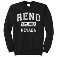 Reno Nevada Nv Vintage Established Sports Sweatshirt