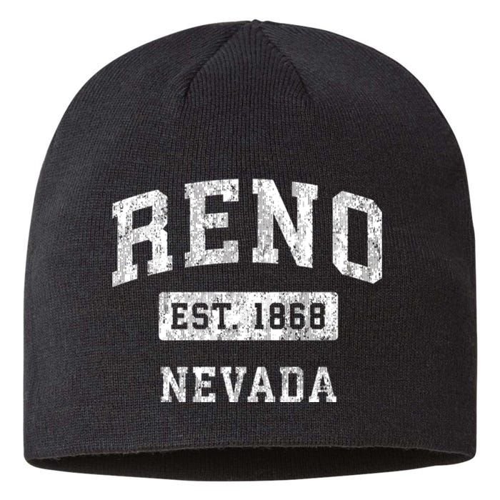 Reno Nevada Nv Vintage Established Sports Sustainable Beanie