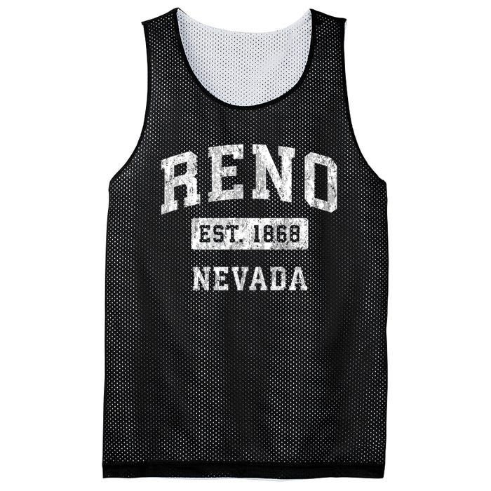 Reno Nevada Nv Vintage Established Sports Mesh Reversible Basketball Jersey Tank