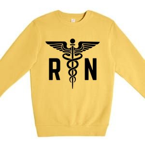 Registered Nurse Nursing Heros Meaningful Gift Patriotic Cute Gift Premium Crewneck Sweatshirt