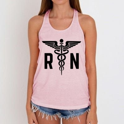 Registered Nurse Nursing Heros Meaningful Gift Patriotic Cute Gift Women's Knotted Racerback Tank