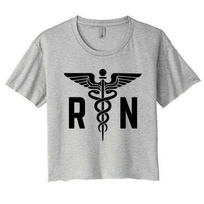 Registered Nurse Nursing Heros Meaningful Gift Patriotic Cute Gift Women's Crop Top Tee