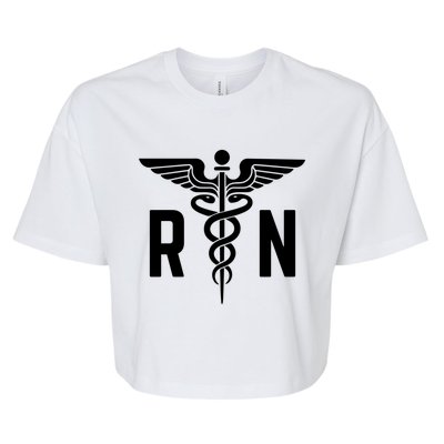 Registered Nurse Nursing Heros Meaningful Gift Patriotic Cute Gift Bella+Canvas Jersey Crop Tee