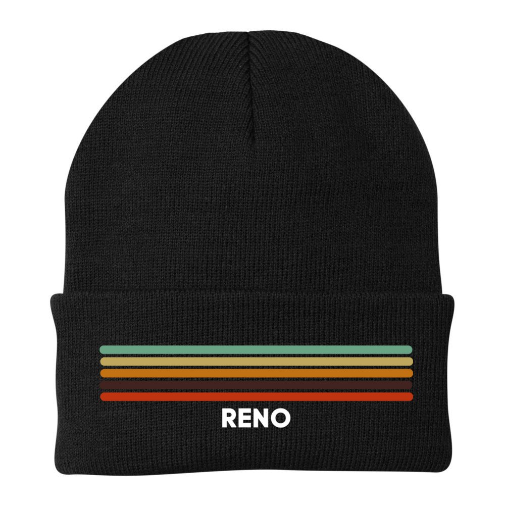 Reno Nevada Nv Us Cities Of America Retro Gift Beanie