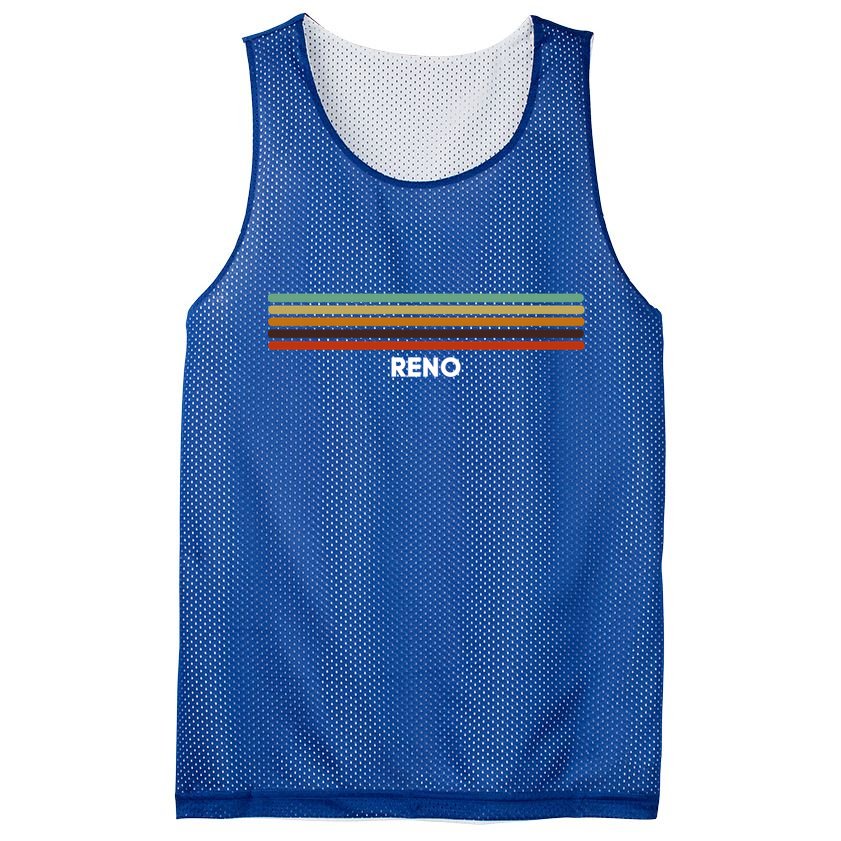 Reno Nevada Nv Us Cities Of America Retro Gift Mesh Reversible Basketball Jersey Tank