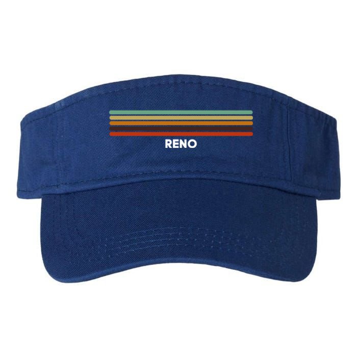 Reno Nevada Nv Us Cities Of America Retro Gift Valucap Bio-Washed Visor