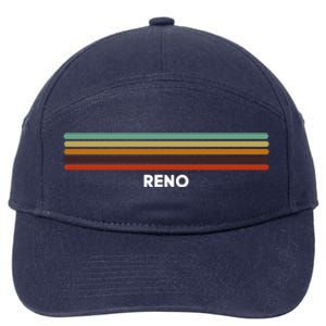 Reno Nevada Nv Us Cities Of America Retro Gift 7-Panel Snapback Hat