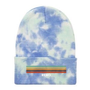 Reno Nevada Nv Us Cities Of America Retro Gift Tie Dye 12in Knit Beanie