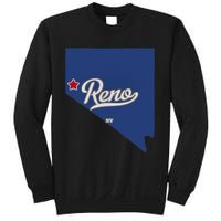 Reno Nevada NV Map Sweatshirt