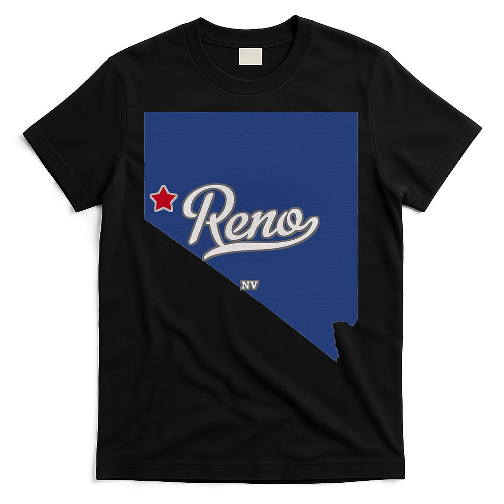 Reno Nevada NV Map T-Shirt