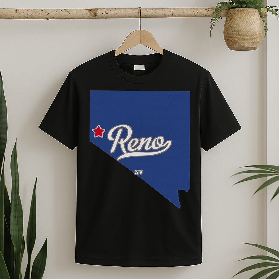 Reno Nevada NV Map T-Shirt
