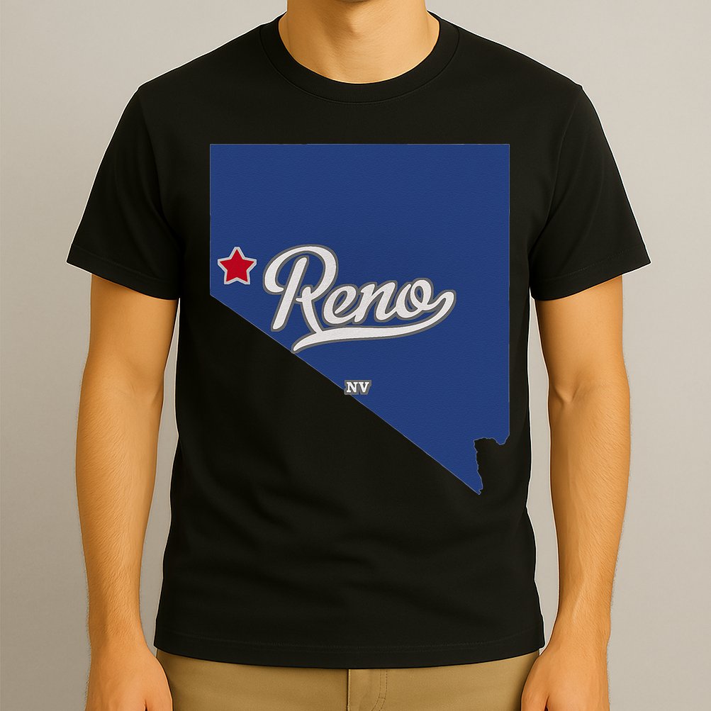 Reno Nevada NV Map T-Shirt