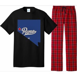 Reno Nevada NV Map Pajama Set