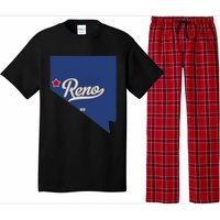 Reno Nevada NV Map Pajama Set