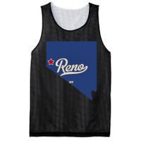 Reno Nevada NV Map Mesh Reversible Basketball Jersey Tank