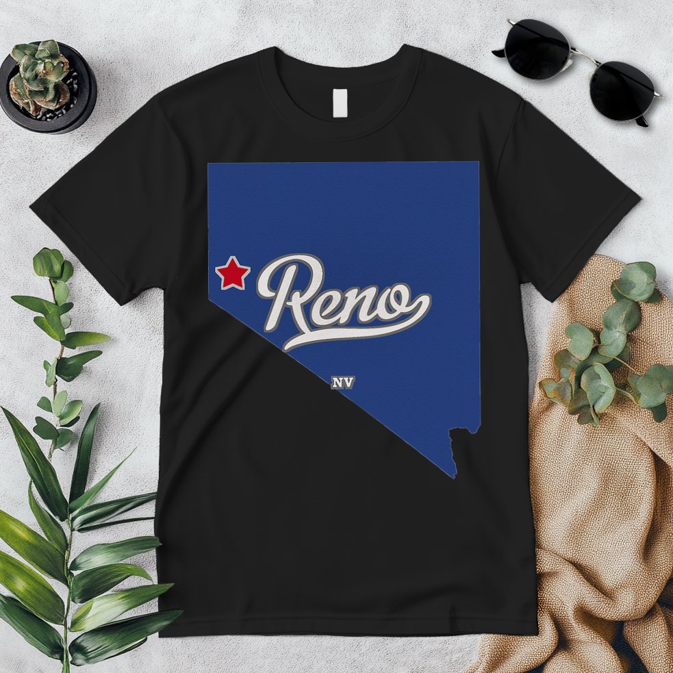 Reno Nevada NV Map Premium T-Shirt