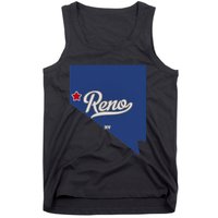 Reno Nevada NV Map Tank Top