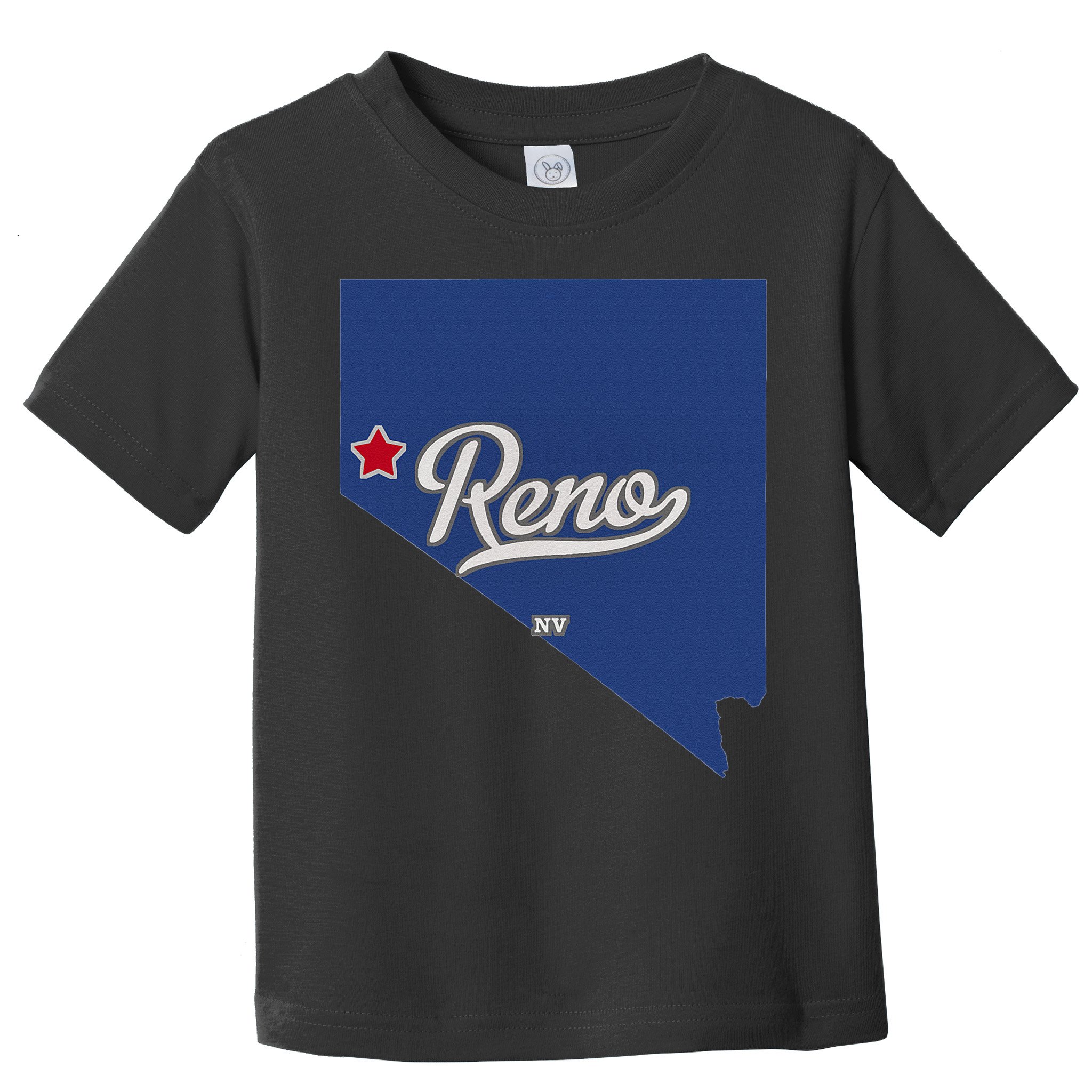 Reno Nevada NV Map Toddler T-Shirt
